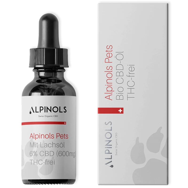 Aceite de CBD (6%) para Perros con Aceite de Salmón sin THC